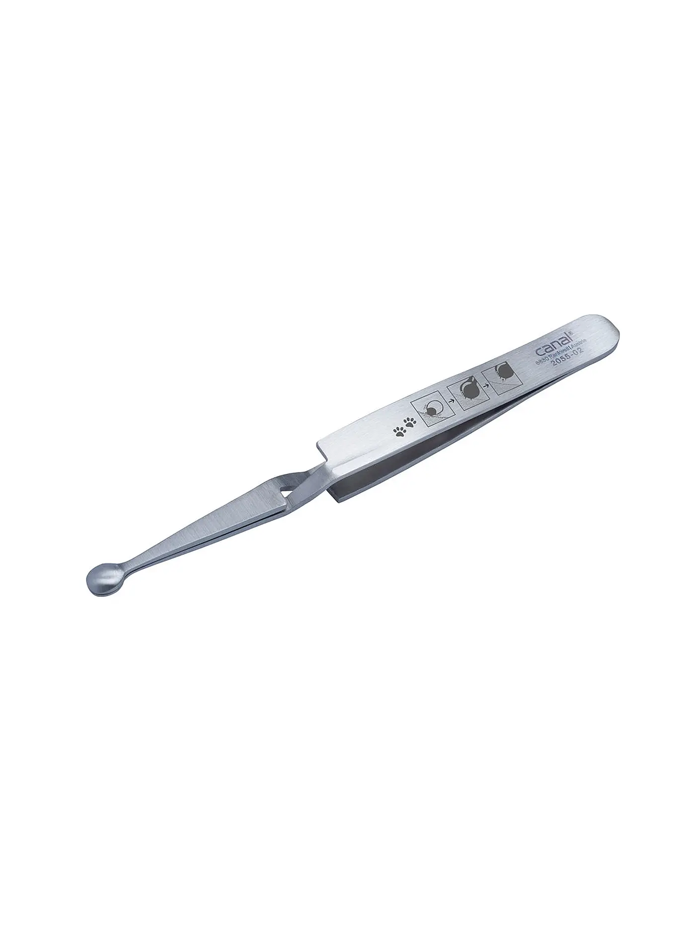 CANAL | Zeckenpinzette für Tiere rostfrei 120mm 2055-02 | 